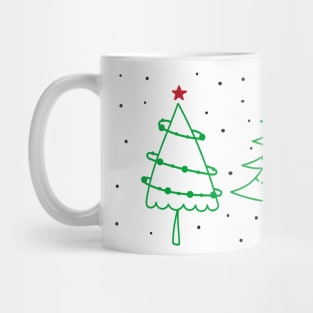 Christmas Tree with Snow Mug